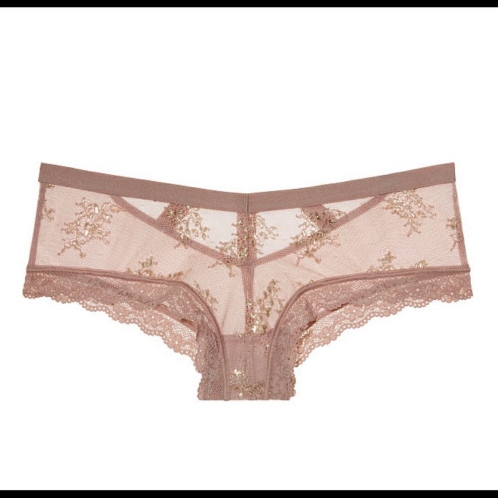 Victoria's Secret Chantilly Lace Cheeky Panty Med